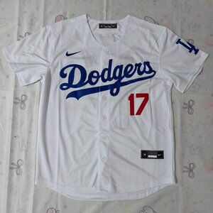 MLB Los Angeles Dodgers Shohei Ohtani White #17 Jersey